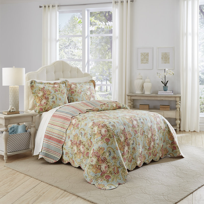 Waverly Spring Bling Reversible Bedspread Set & Reviews Wayfair